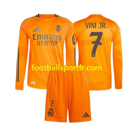 Tenue Real Madrid Vinicius Junior 7 Enfant Exterieur 2024-2025 Maillot de Foot ML